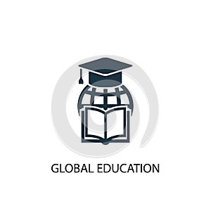 Global education icon. Simple element