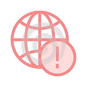 Global error color line icon