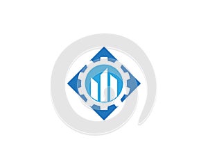 Global finace logo design concept photo