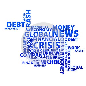 Global financial crisis text news web