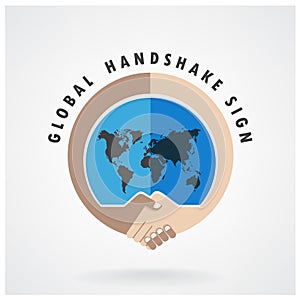 Global handshake abstract sign vector design