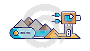 Global Human Network: Interconnected People and Planet, vector design Generative AI