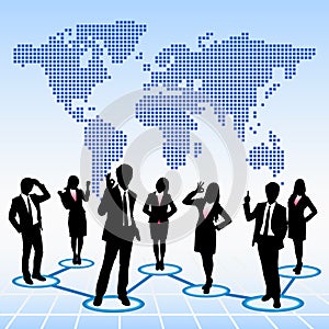 Global human resources concept