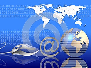 Global Internet background