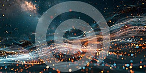 Global Internet Communication and Cloud-based Services: A Digital Data Stream Background. Concept