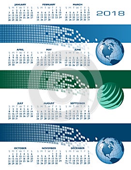 2018 global internet communications calendar