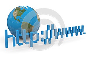 Global internet. Concept.