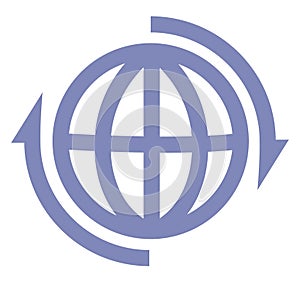 Global internet, icon icon