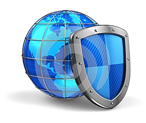 Global and internet security concept