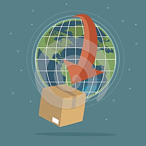 Global logistics concept