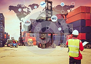 Global logistics network transportation, Map global logistics partnership