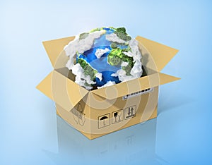 Global logistics, shipping and worldwide delivery business