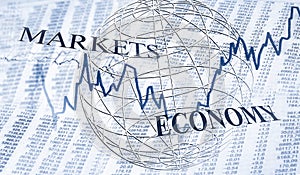 Global markets and economy photo