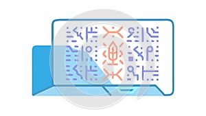 Global Mobile Network and Interconnected Data, vector design Generative AI