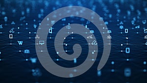 Global network concept. IoTInternet of Things