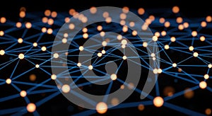 Global Network Connection: Abstract Technology Background