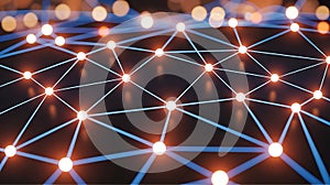 Global Network Connection: Abstract Technology Background