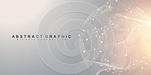 Global network connection banner design template. Header social network communication in the global business concept