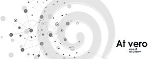 Global network connection. Digital communication. Vector design element. Abstract vector background. Vector lines