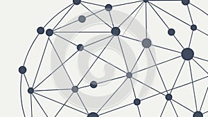 Global Network Connection Grid Abstract Pattern Vector, vector design Generative AI