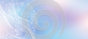 Global network connection idea template. Abstract tech network connection dots. Digital technology and big data analysis