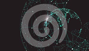 Global network connection.