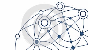 Global Network Connection Lines Vector Technology Grid, vector design Generative AI