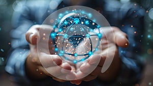 Global Network Connection.Connecting the World photo