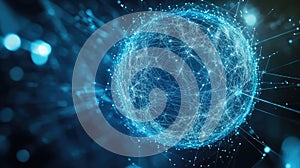 Global network connection sending digital data information