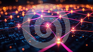 AI Neural Network Data Flow Abstract