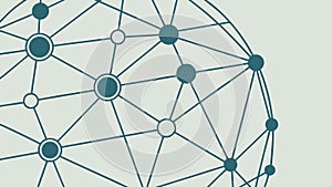 Global Network Connections Interconnected Nodes Vector, vector design Generative AI