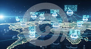 Global Network Connectivity and Data Visualization