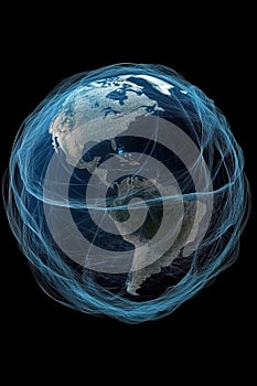 Global Network Connectivity Illustration