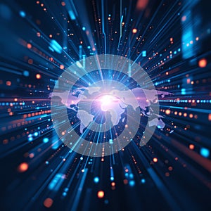 Global Network and Data Flow Visualization