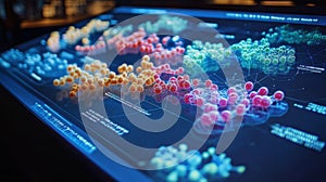 Global Network Data Visualization on Digital Screen