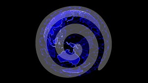 Global network earth data globe - abstract 3D rendering satellites starlink video network connection the world