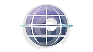 Global Network Globe, Interconnected World, vector design Generative AI