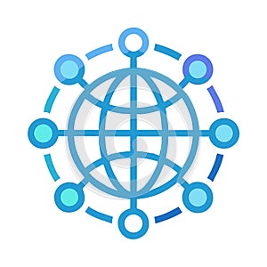 Global network icon