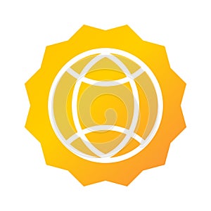 Global network icon. global network  illustration. Flat vector icon. can use for, icon design element, ui, web, mobile app