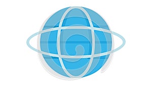Global Network Icon for Internet & Communication, vector design Generative AI