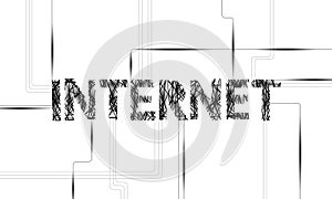 Global network internet sign. Technology connection symbol business concept. Information data transfer virtual space