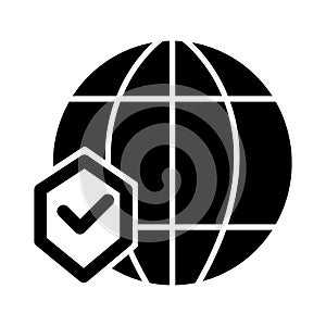 Global network Isolated Vector icon which can easily modify or edit