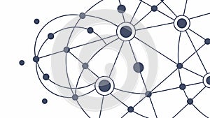 Global Network Sphere with Interconnected Points, vector design Generative AI