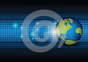 Global network technology background
