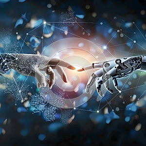 Global networking and international communication AI generated photo