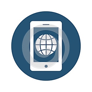 Global networking Vector icon which can easily modify or edit