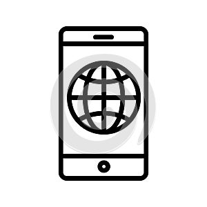 Global networking Vector icon which can easily modify or edit