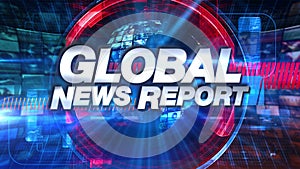 Global News Report - Broadcast Animation Graphic Title