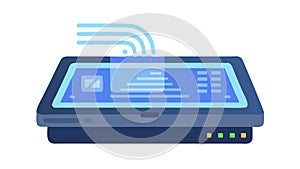 Global Online Learning Remote Work Connectivity, vector design Generative AI