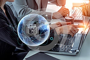 Global Quantum Computing Network for Future Communication Motif